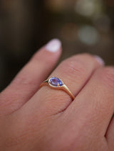 December Tanzanite Signet Ring