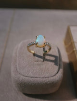Pear Opal Reign Ring