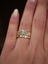 Champagne Moval Grooved Cigar Band