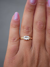 Elongated Cushion Diamond Horizon Ring