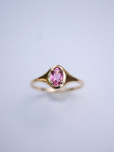 October Tourmaline Signet Ring