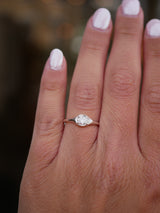 April Diamond Signet Ring