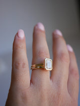 Wide Bead-Set Eternity Band