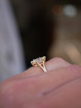 Marquise Diamond Split Shank Ring