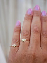 Teeny Engraved Oval Ring