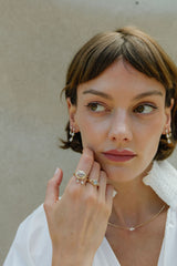 Carré Cut Split Shank Ring