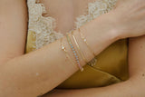 Diamond Baguette Lover's Clasp