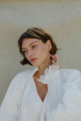 Beryl & Diamond Tennis Earrings