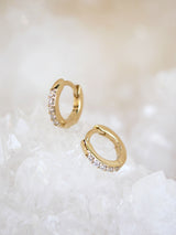 Diamond Huggie Hoops