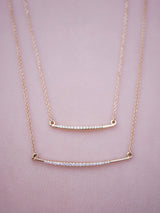 White Diamond Wisp Necklace