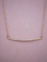 White Diamond Wisp Necklace
