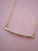 White Diamond Wisp Necklace