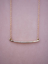 White Diamond Wisp Necklace
