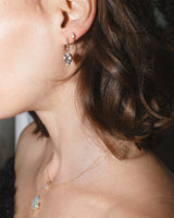 Double Diamond Chain Stud (single)