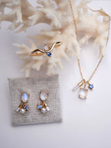 Moonstone Charm Studs