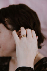Rose Black Diamond Band - Emily Warden Designs Site