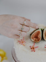 Seafoam Compass Kite Ring