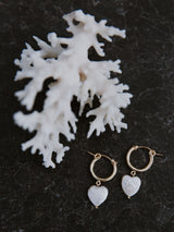 Pearl Heart Hoops