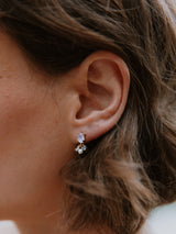 Moonstone Charm Studs