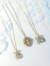 Prasiolite Ribbon Pendant