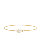 Diamond Baguette Lover's Clasp