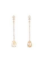 Beryl & Diamond Tennis Earrings