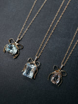Morganite Ribbon Pendant