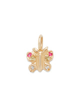 Jeweled Butterfly Charm