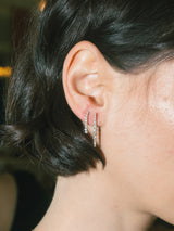 Medium Diamond Tennis Earrings