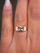 30% OFF: Cushion Bi-Color Sapphire Ring