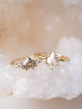 Step Cut Champagne Diamond Ring