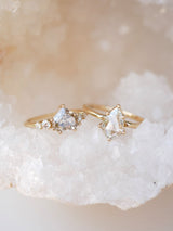 Rosecut Kite Diamond Solitaire Ring