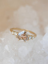 Step Cut Champagne Diamond Ring
