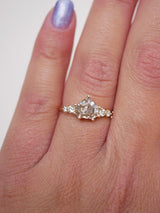 Step Cut Champagne Diamond Ring