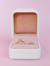Tiny Diamond Ring Charm