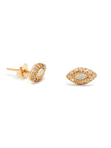 Opal Diamond Marquise Eye Studs