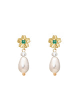 Emerald Cherry Blossom Studs