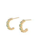 Emerald Rose Hoops