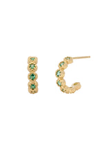 Emerald Rose Hoops
