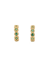 Emerald Rose Hoops