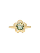 Green Flower Power Ring