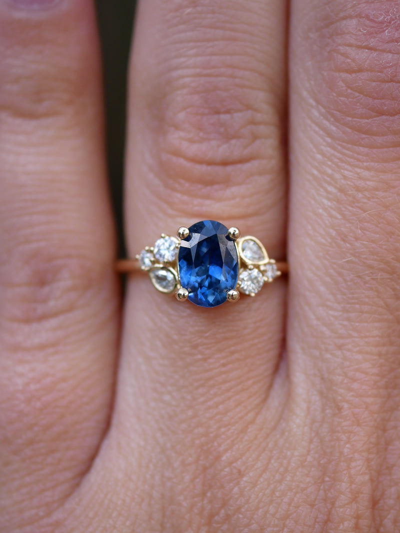 Blue Sapphire Garden Ring