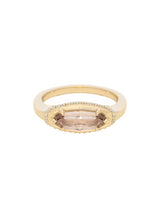 Geo Oval Diamond Signet
