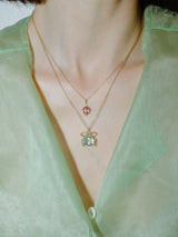 Prasiolite Ribbon Pendant