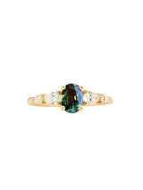 Green Sapphire Mermaid Ring