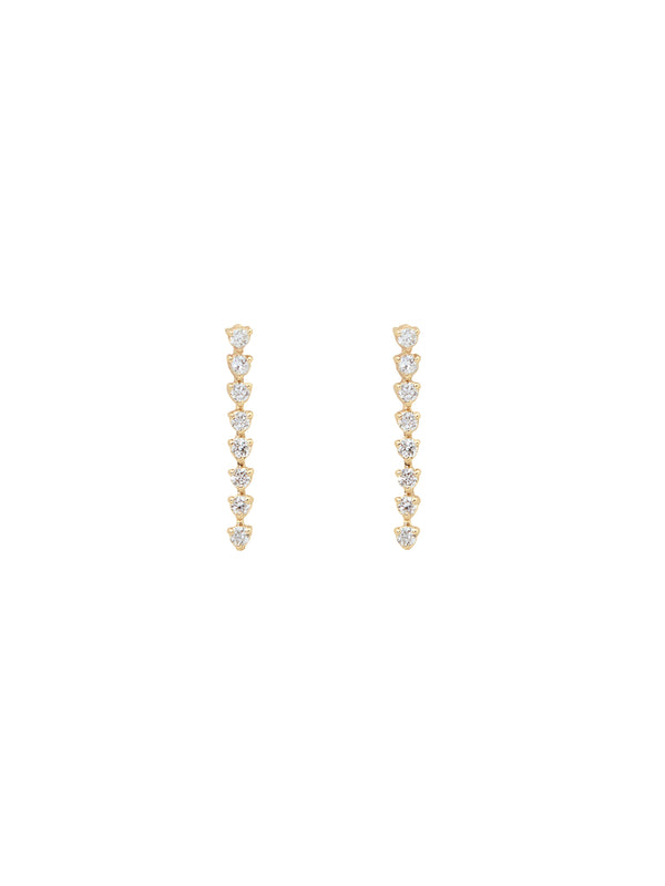 Medium Diamond Tennis Earrings