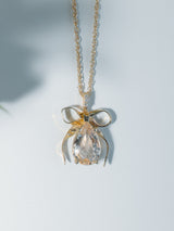 Morganite Ribbon Pendant