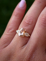 Winged Morganite Ring