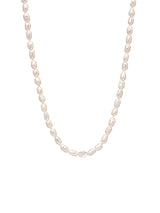 Oval White Pearl Strand