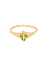 August Peridot Signet Ring